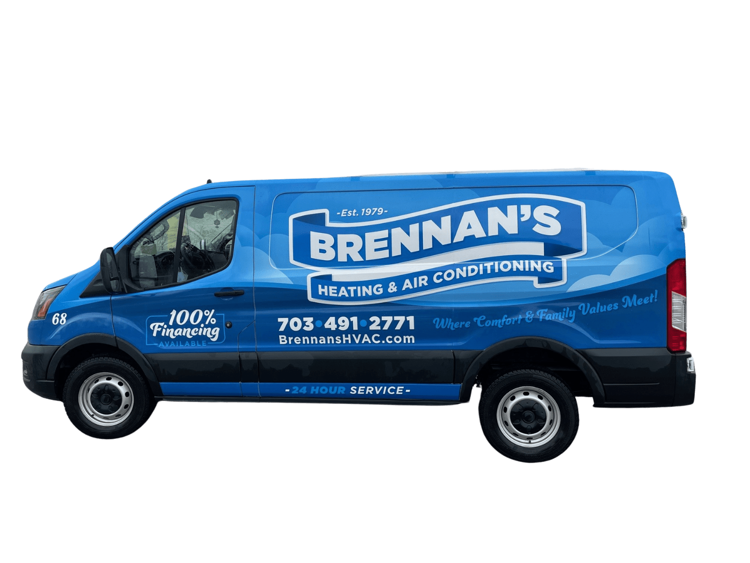 Brennan's Heating & Air Conditioning Van